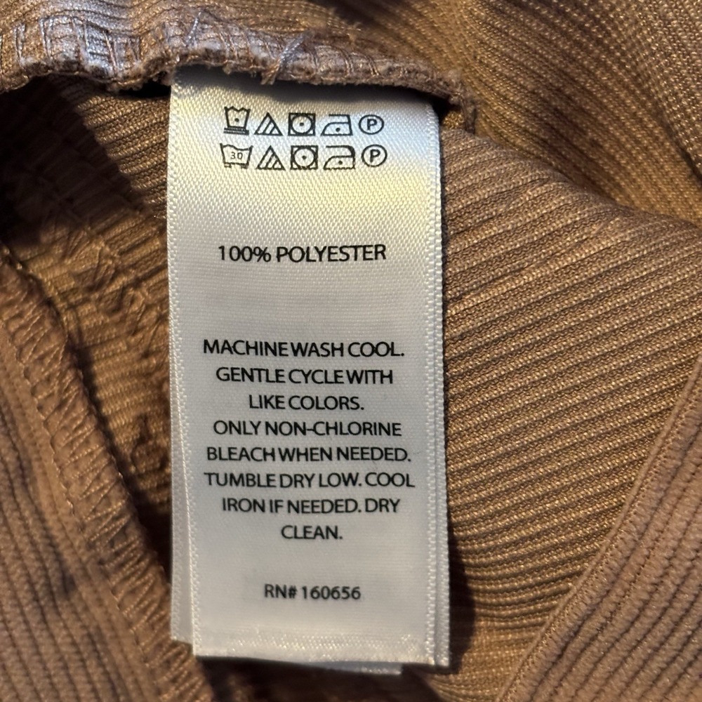 Y2K Corduroy Micro Mini Skirt Ruffle Khaki Small Preppy Western Twee Dainty Boho - Picture 7 of 8